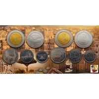 Йемен набор монет 1, 5, 10, 25/25 риалов, UNC. Пальма. Сторгуй за свою цену, предложи обмен!