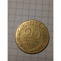 20 сантимов Франция 1983 год