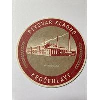 Подставка под пиво "Pivovar Kladno Krocehlavy" /Чехия/