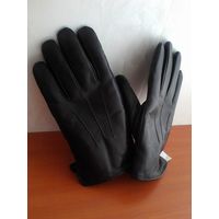 Перчатки Мужские Кожаные на Меху - Размер 10.