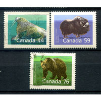 Канада - 1989г. - фауна, стандартный выпуск - 3 марки - полная серия, гашёные, MNH [Mi 1118-1120]. #3-WB-96-B-1