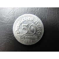 Германия. 50 пфеннигов. 1920D. С 20 копеек. Распродажа коллекции. Смотрите другие лоты.