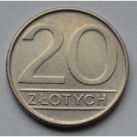 Польша, 20 злотых 1986 г.