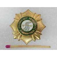 Знак ПНР. За заслуги в дорожном строительстве в золоте. тяжёлый
