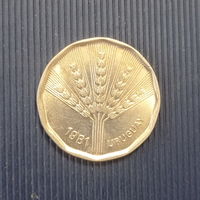 Уругвай 2 новых песо 1981 год ФАО колосья