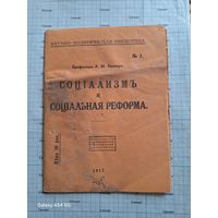Книга Р.Ю.Виппер. Социализм и социальная реформа. 1917 г.