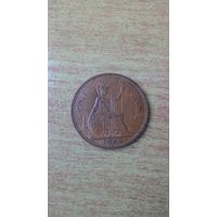 Великобритания, 1 пенни 1962 года.