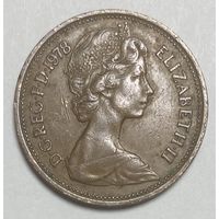 Монета 2 новых пенса 1978 год. Великобритания. Королева Елизавета II