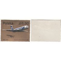 Польша 1979.01.02 (Mi)PL2602 Польские авиалинии LOT 6,90zl (ч) (a1-09 ТОРГ/ВАША ЦЕНА