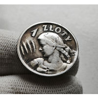 1 злотый 1925 г., Жница, Польша лот рп-12,5