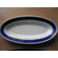 Селёдочница  Будянского фаянсового завода клеймо 1950-начало 1960года.