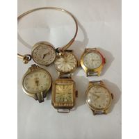 Часы позолоченные лотом с рубля без мпц!