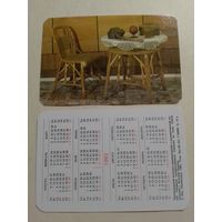 Карманный календарик. Большие Вяземы.1992 год