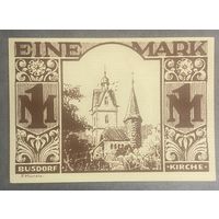 Нотгельд , 1 марка, Падерборн 1921 год. Веймарская республика