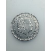 Недерланды 1 гульден 1970 года .