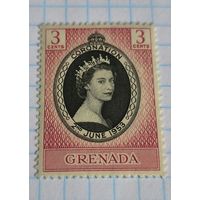 БРИТАНСКИЕ КОЛОНИИ ГРЕНАДА 1953 ГОД КОРОНАЦИЯ ЕЛИЗАВЕТЫ II