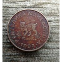 Werty71 Македония 5 денаров 1993 Кошка Рысь динаров Блеск