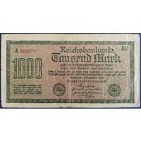 1000 марок. 1922 г. С ошибкой в надписи. Германия.