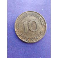 Германия ФРГ 10 пфеннигов 1979 F