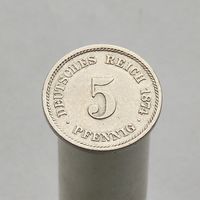 Германия 5 пфеннигов 1874 A