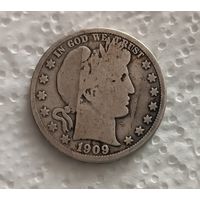 США 1/2 доллара 1909