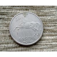 Werty71 Норвегия 1 крона 1964 Лошадь