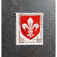 Марка Франция 1960 год Герб