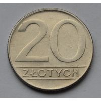 Польша, 20 злотых 1989 г.