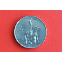 Северная Корея 1/2 чона 2002 с 1 руб