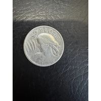 Польша 2 злотых 1925 г. После даты - точка