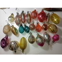 Ёлочные игрушки -  ОРЕХИ . СССР .