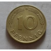 10 пфеннигов, Германия 1975 G