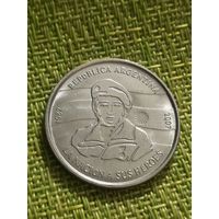 Аргентина 2 песо, 2007 г ( 25 лет оккупации Фолклендских островов )