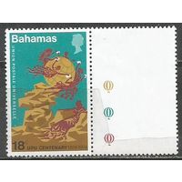 Багамы. 100 лет Всемирному Почтовому Союзу. 1974г. Mi#369.