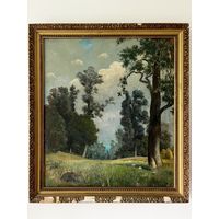Большая картина 1930е Шибанов А.Б в раме ранние советы 78х88см