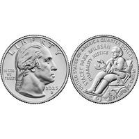 25 центов 2025 США Стейси Парк Милберн, Американские Женщины UNC двор Р