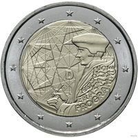 2 евро 2022 Германия 35 лет программы Erasmus дворы A G F D J UNC из ролла на выбор