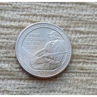 Werty71 США 1 квотер 25 центов 2016 парк Камберленд-Гэп Кентукки D