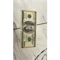 Купюра 100 долларов 2003a номер FG00206288*