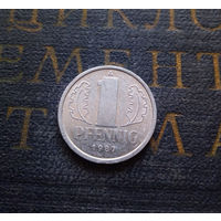 1 пфенниг 1987 (A) Германия ГДР #12 XF