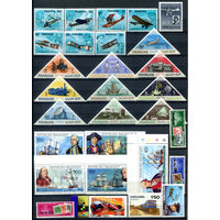 Авиация, корабли, транспорт, телекоммуникации - 25+ марок - MNH. #O-W-126-D-2
