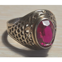 Антикварное советское русское кольцо из чистого серебра 875 женское