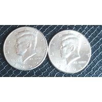 50 центов (халф) 1/2 доллара 2000D. 2001D США