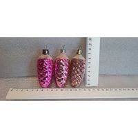 Ёлочные игрушки. Шишки со снежком. 11