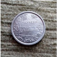Werty71 Французская Полинезия 50 сантимов 1965 Блеск