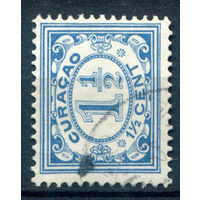 Нидерландские колонии - Кюрасао - 1921г. - цифры, 1 1/2 с - 1 марка - гашёная [Mi 68]. #3-WB-97-A-1