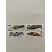 Почтовые марки СССР, серия "Гоночные автомобили ХАДИ", 1980 г.