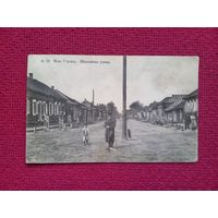 Местечко Глуск. Шоссейная улица. Издание книжного магазина Знание. Духина. Бобруйск. Царская открытка. Беларусь. Чистая. Редкая.