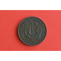 Великобритания 1/2 пенни 1955 с 1 руб