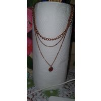 Винтажные ожерелье одним лотом